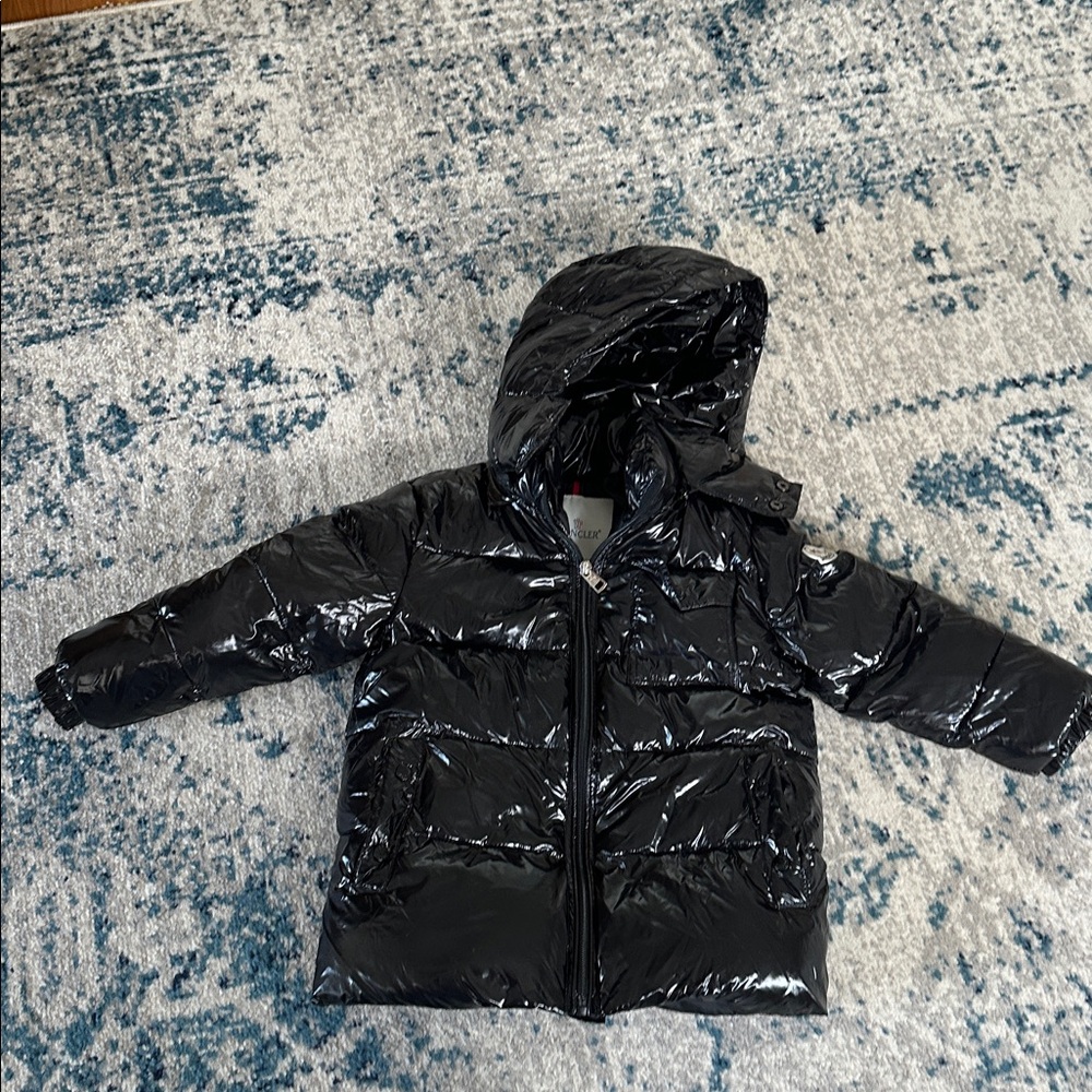 Moncler Shiny Black Puffer Jacket